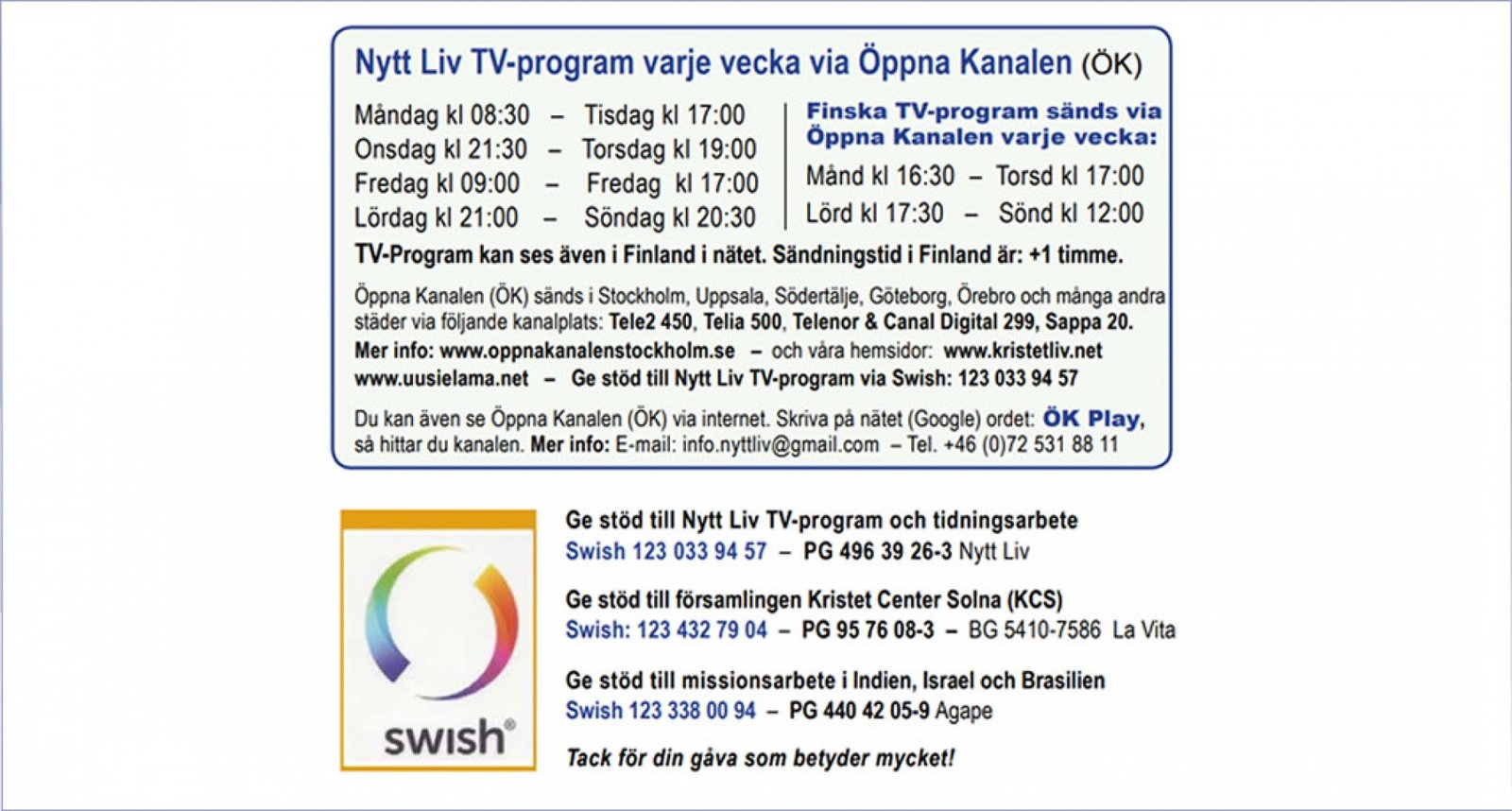 Nytt Liv TV-program